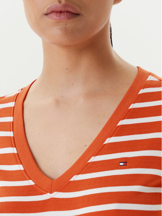 Tommy Hilfiger Tommy Hilfiger Póló New Cody WW0WW40584 Narancssárga Slim Fit