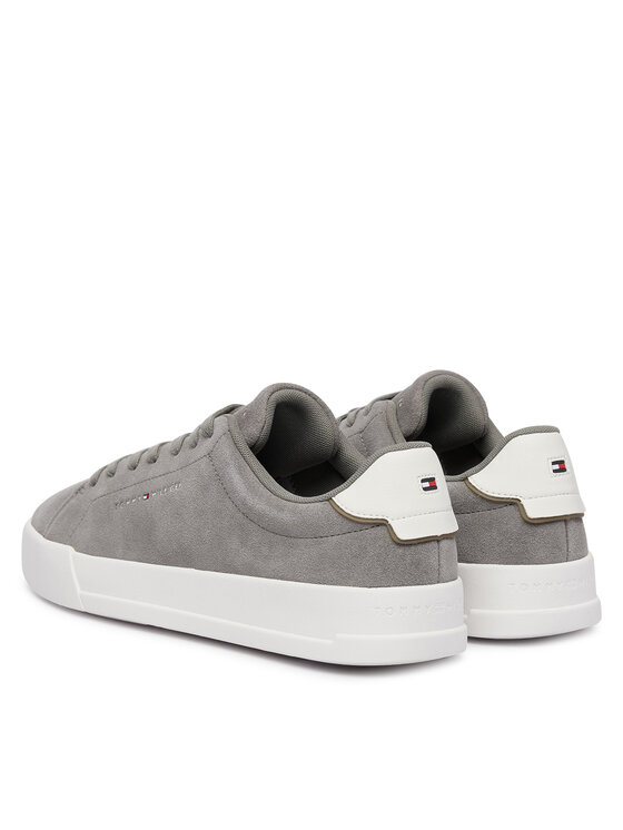 Tommy Hilfiger Sneakersy Tommy Hilfiger Th Court Core Suede FM0FM05716 Szary