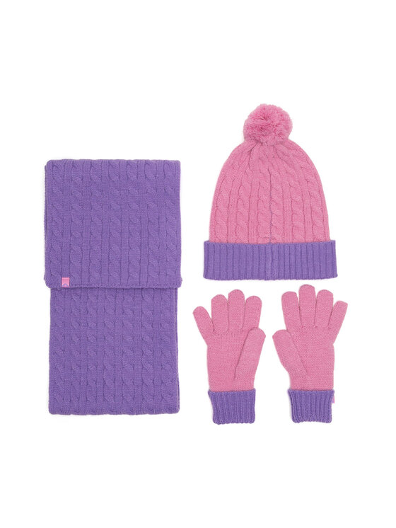 Roxy Набір шапка, шарф і рукавиці Roxy RX-KF-001-AW24 Фіолетовий
