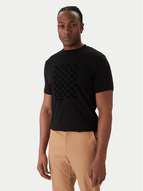 KARL LAGERFELD KARL LAGERFELD Camiseta 755040 561221 Negro Regular Fit