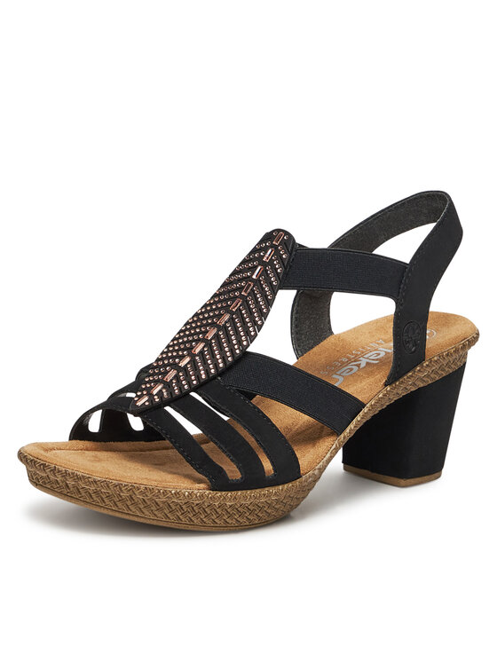Rieker Sandales Rieker 66526-00 Melns