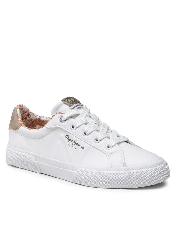 Pepe Jeans Снікерcи Pepe Jeans Kenton Flag G PGS30568 Білий