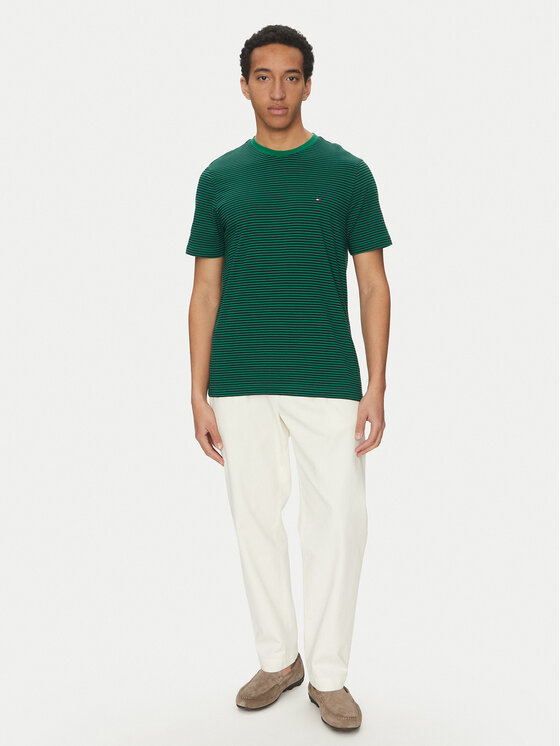 Tommy Hilfiger Tommy Hilfiger T-Shirt Ess Seasonal MW0MW39995 Πράσινο Regular Fit