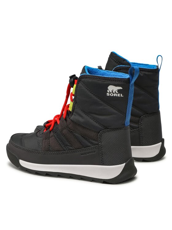 Sorel Μπότες Χιονιού Sorel Youth Whitney II Short Lace Wp NY3903 Γκρι