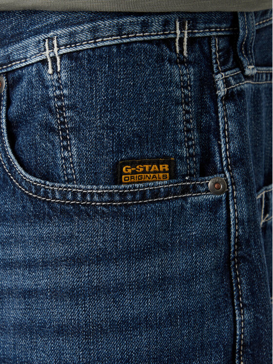 G-STAR G-Star Raw Džinsiniai šortai Deeggie D28474-D536 Mėlyna Regular Fit