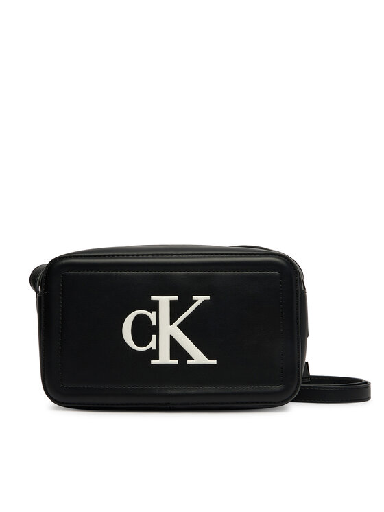 Calvin Klein Torbica Calvin Klein Bold Ck Camera Bag LV04F3220G Crna