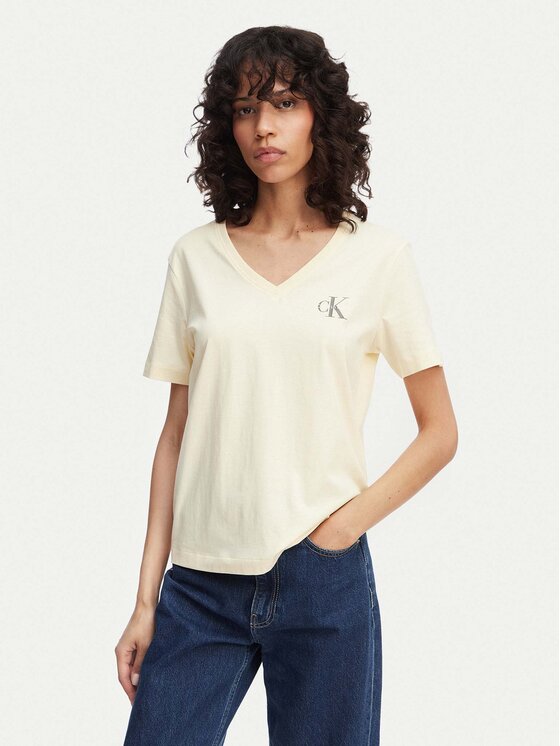 Calvin Klein Jeans Calvin Klein Jeans Conjunto de camisetas LV047C906G Amarillo claro Regular Fit