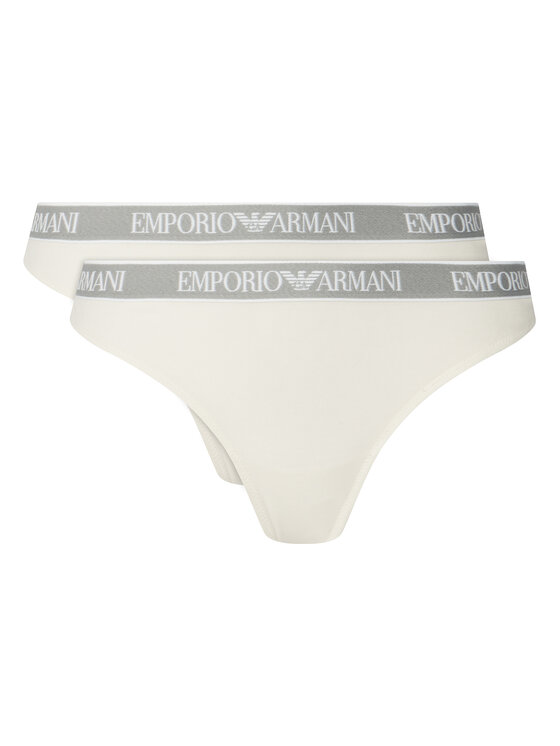 Emporio Armani Underwear Emporio Armani Underwear Conjunto de bragas brasileñas EW000404 AF19026 M0082 Blanco