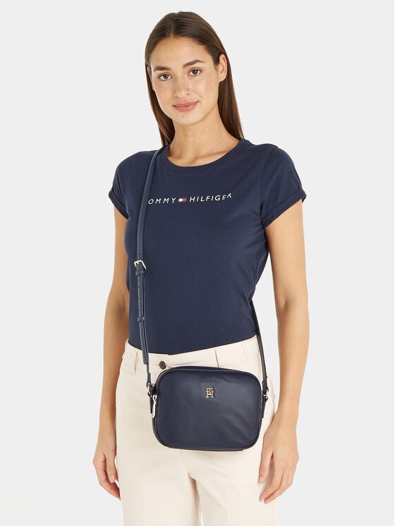 Tommy Hilfiger Bolso Tommy Hilfiger Poppy Plus Crossover AW0AW15235 Azul marino