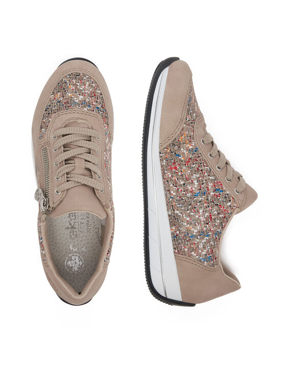 Rieker Sneakersy Rieker N1112-62 Béžová