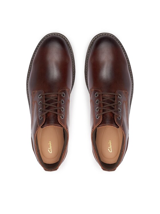 Clarks Обувки Clarks Batcombe Tie 261734367 Кафяв