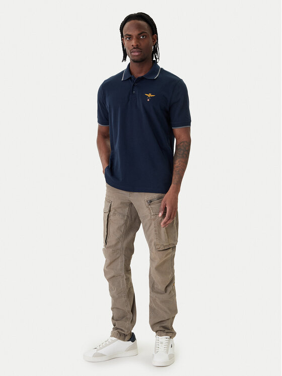 Aeronautica Militare Aeronautica Militare Polo 261PO1308UP00082 Azul marino Regular Fit