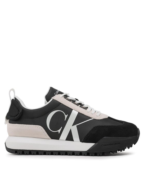 Calvin Klein Jeans Сникърси Calvin Klein Jeans Toothy Runner Laceup Mix Pearl YW0YW01100 Черен