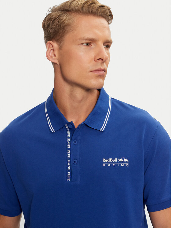 Pepe Jeans Pepe Jeans Поло Red Bull Racing RM540001 Голубий Regular Fit