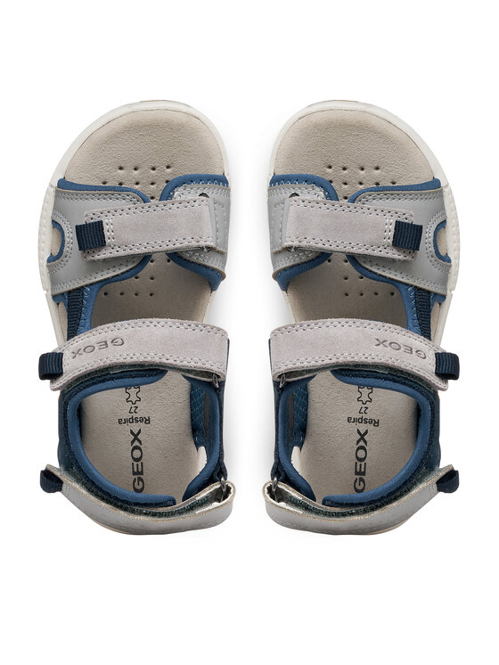 Geox Szandál Geox J Sandal Alben Boy J35AVA 01522 C1F4W D Szürke
