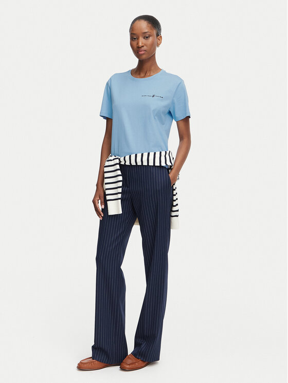 Beverly Hills Polo Club Beverly Hills Polo Club Camiseta P-SS26W-TS085 Azul claro Regular Fit