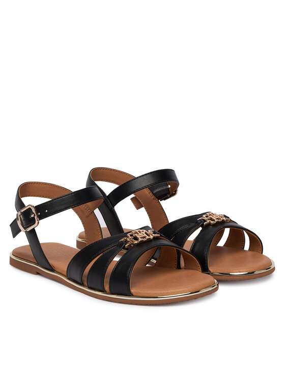 Tommy Hilfiger Sandali Tommy Hilfiger T3A2-34280-0326 S Črna
