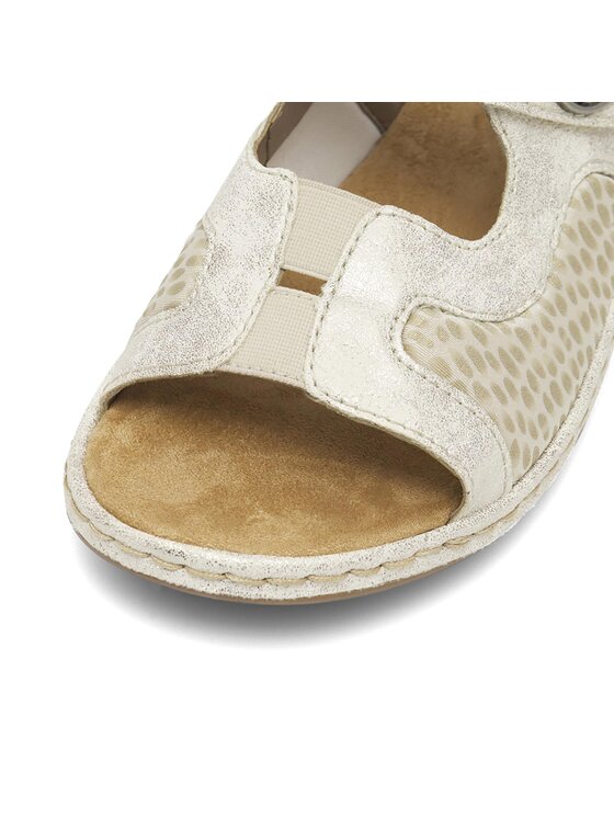 Rieker Sandály Rieker 65989-90 Écru