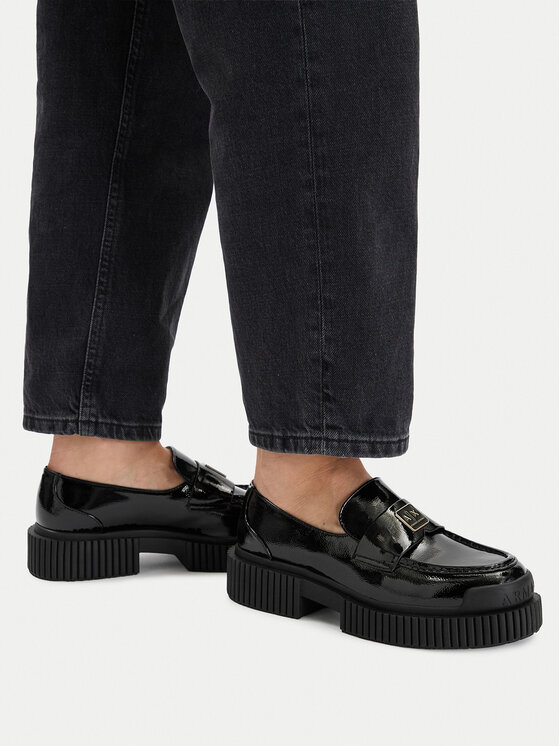 Armani Exchange Loafersy Armani Exchange XW001672 AF17478 UC001 Černá