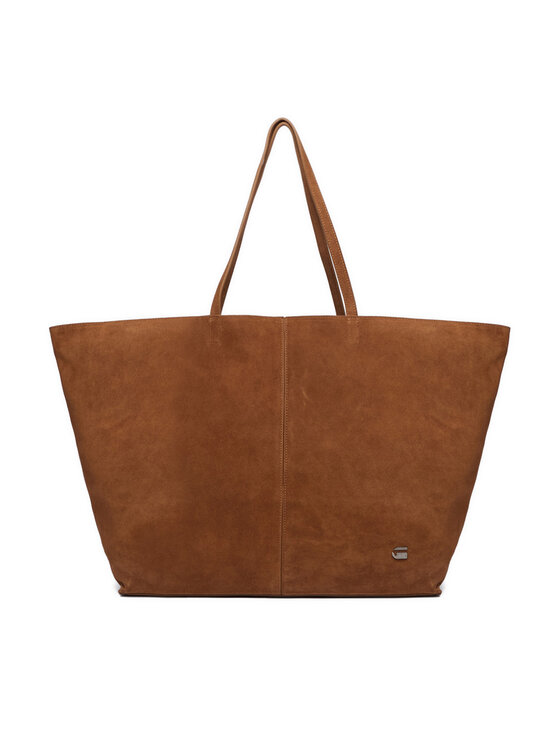Torebka shopper, widok z przodu, uchwyty skierowane ku górze.