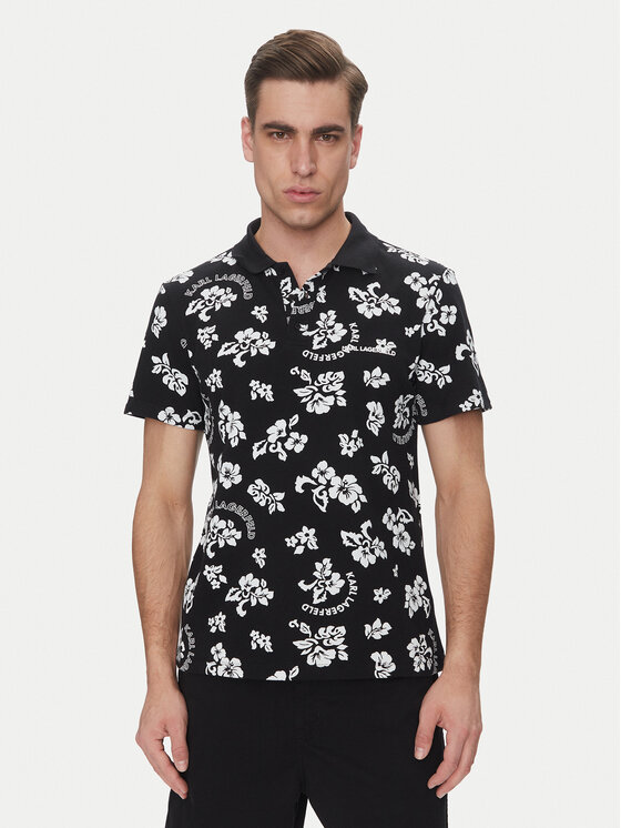 KARL LAGERFELD KARL LAGERFELD Polo A2M46036 Negro Regular Fit