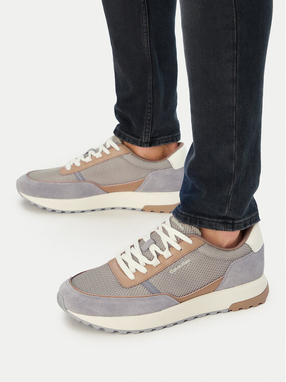 Calvin Klein Sneakersy Calvin Klein City Runner Laceup Ny-Rec Su HM0HM02215 Beżowy