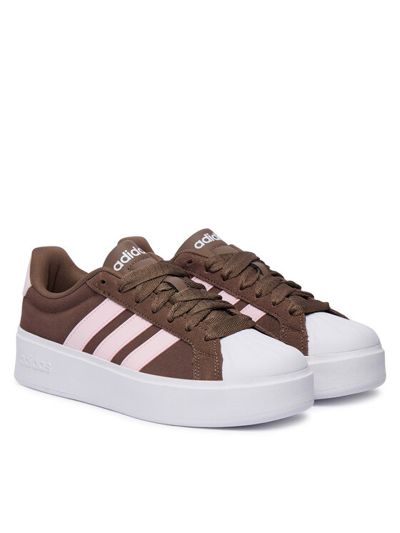 adidas Sneakersy adidas Streettalk Bold Shoes KJ9946 Hnedá