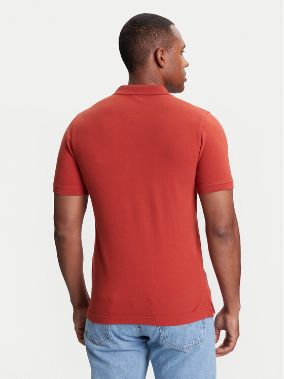 United Colors Of Benetton United Colors Of Benetton Поло 3WG9U301Z Червоний Slim Fit