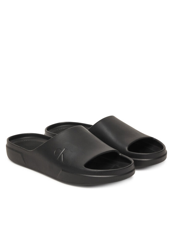 Calvin Klein Šľapky Calvin Klein *J Chunky Slide Onepiece Ru YM0YM01394 Čierna