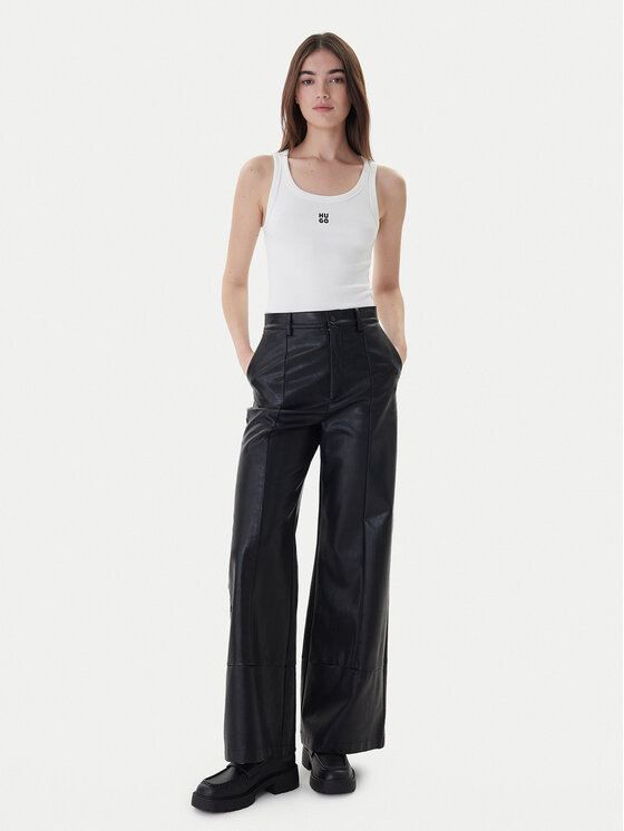 HUGO Hugo Топ Datamia 50514489 Білий Slim Fit