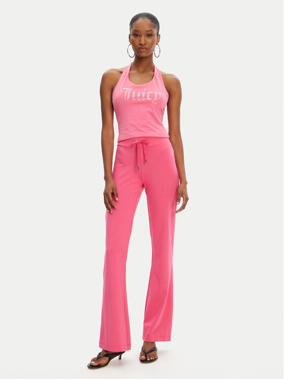 Juicy Couture Juicy Couture Топ Tied JCWCT125306 Рожевий Slim Fit