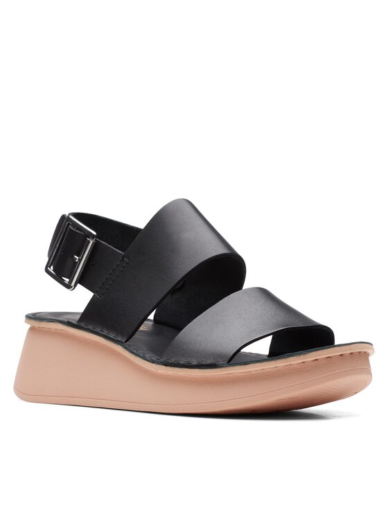 Clarks Sandali Clarks Velhill Strap Črna