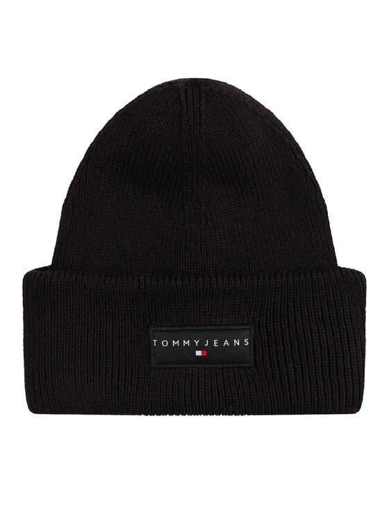 Tommy Jeans Kepurė Tommy Jeans Tjm Linear Beanie AM0AM13666 Juoda