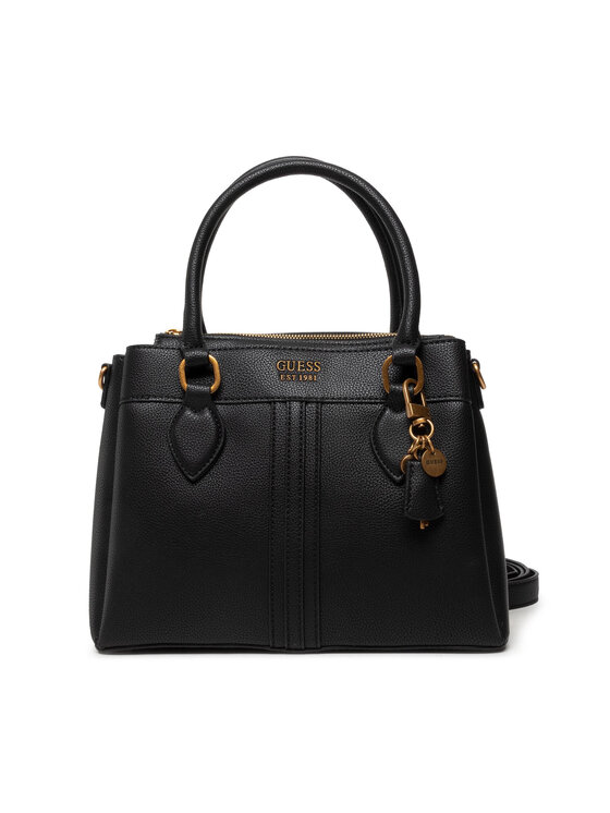 Guess Ročna torba Guess Kasinta 3 Compartment Satchel HWVB84 05060 Črna