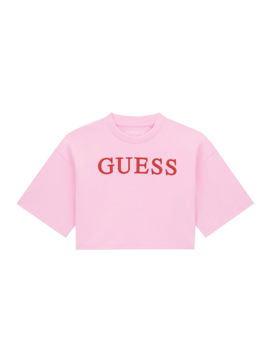 Guess Guess Camiseta J6RI11 KCNQ4 Rosa Oversize
