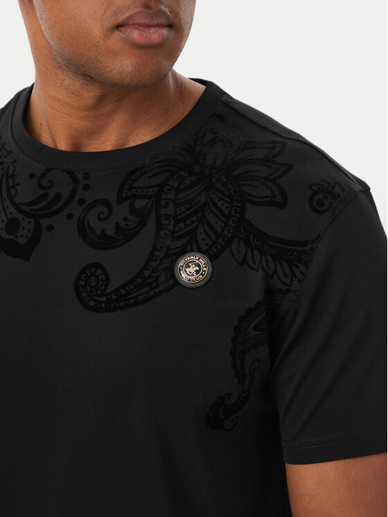 Beverly Hills Polo Club Beverly Hills Polo Club Футболка M1631-HR Чорний Regular Fit