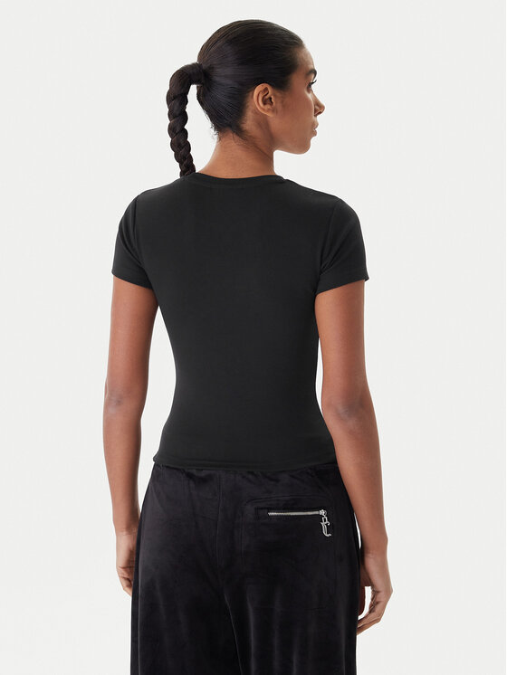 Juicy Couture Juicy Couture Camiseta Esme JCWCT225323 Negro Slim Fit