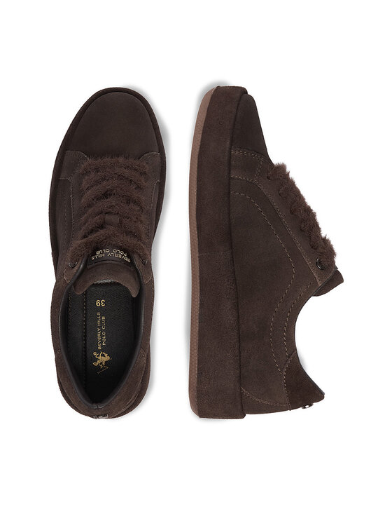 Beverly Hills Polo Club Sneakersy Beverly Hills Polo Club EO-WI16-LECCE-01 Tmavo hnedá