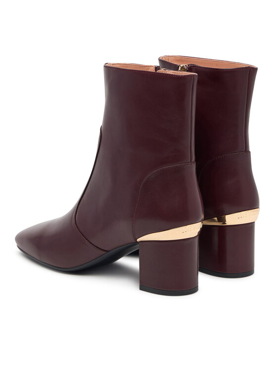 LOVE MOSCHINO Škornji LOVE MOSCHINO JA21085G0PIA0552 Bordo rdeča