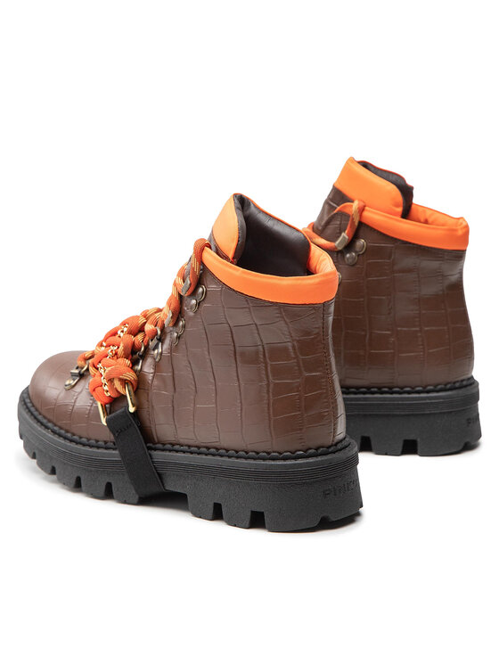PINKO Outdoorová obuv Pinko Zenzero Scarpa AI 22-23 BLKS1 1H2134 A07K Hnedá