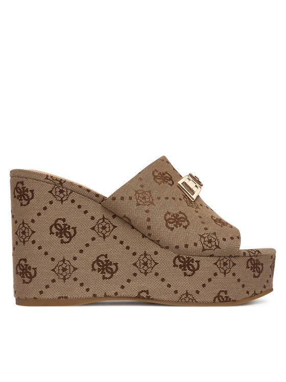 Guess Шльопанці Guess FLJEVZ FAL04 Світло-бежевий
