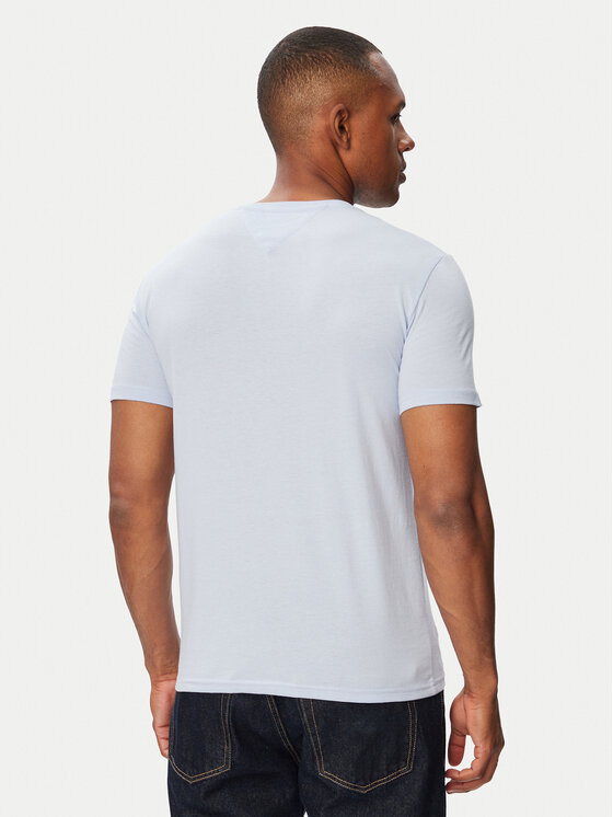 Tommy Jeans Tommy Jeans Marškinėliai Jaspe DM0DM20363 Šviesiai mėlyna Slim Fit