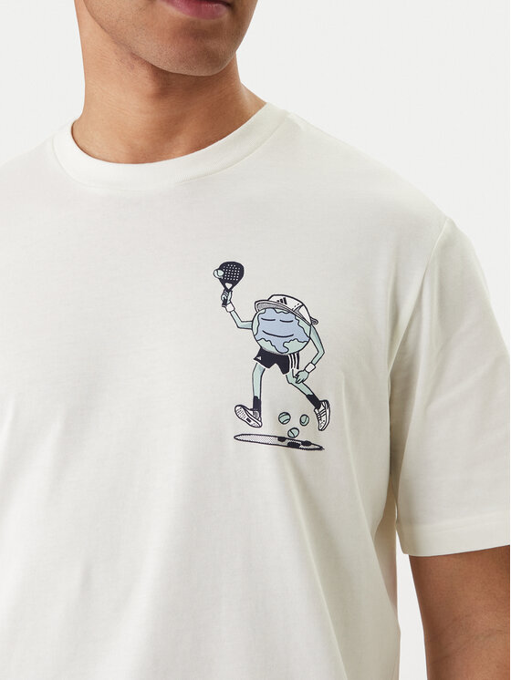 adidas adidas Camiseta Earth Day Padel Graphic KB4906 Blanco Regular Fit