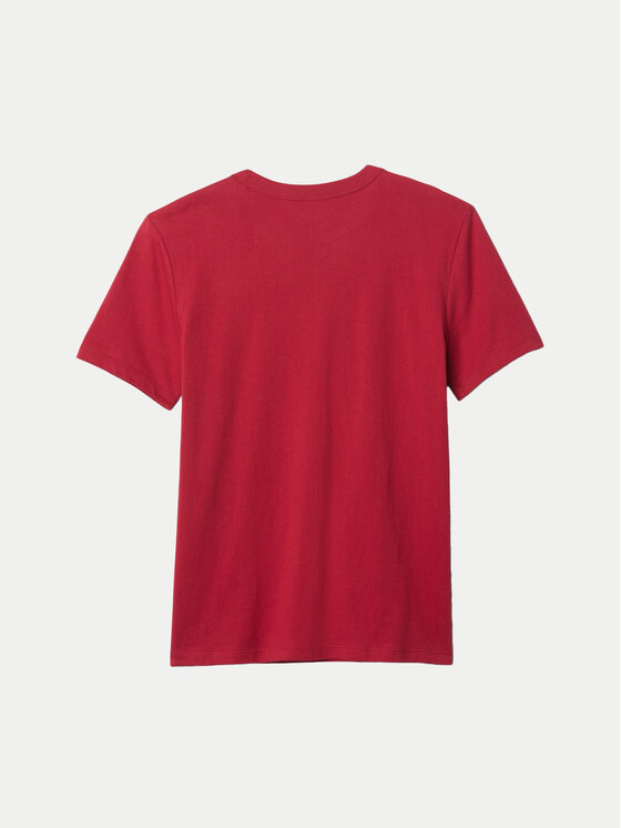 Gap Gap Majica 605364 Bordo rdeča Regular Fit