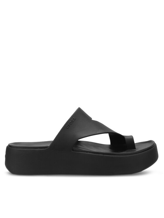 Crocs В'єтнамки Crocs Getaway Platform Toe Loop 210834 Чорний