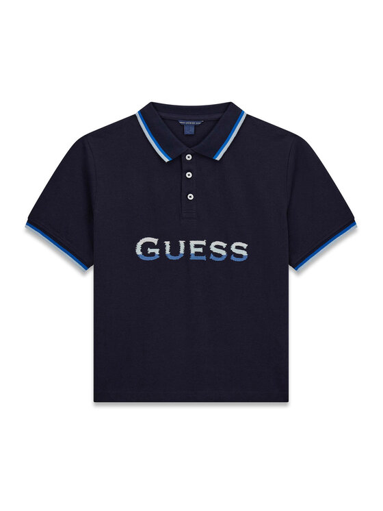 Guess Guess Поло L6GP00 KADZ4 Cиній Relaxed Fit