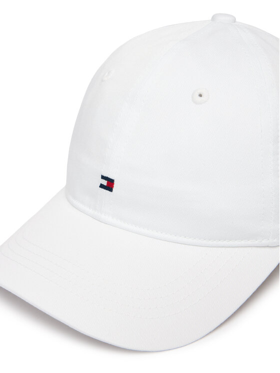 Tommy Hilfiger Cappellino Tommy Hilfiger Th Flag Soft 6 Panel Cap AW0AW17781 Bianco