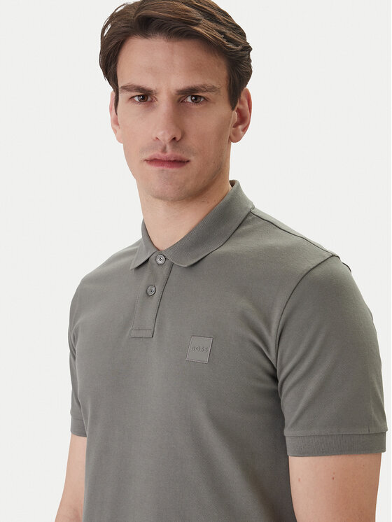 BOSS BOSS Polo Passenger 50507803 Gris Slim Fit