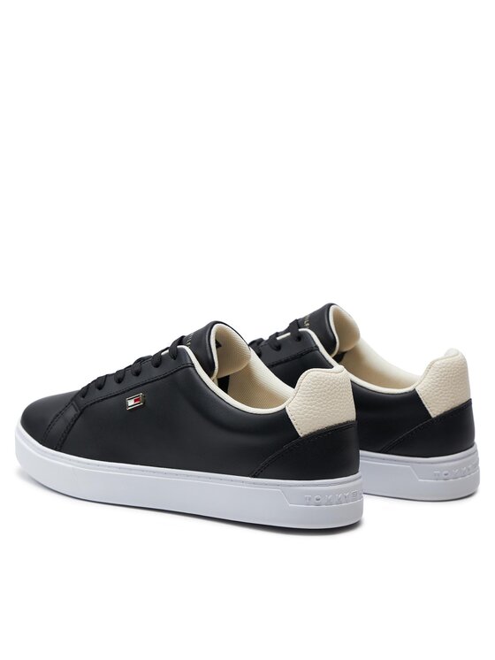 Tommy Hilfiger Сникърси Tommy Hilfiger Flag Court Sneaker FW0FW08072 Черен