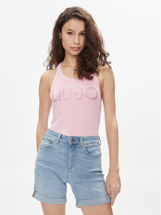 Liu Jo Liu Jo Top MA4327 J4695 Ružičasta Slim Fit